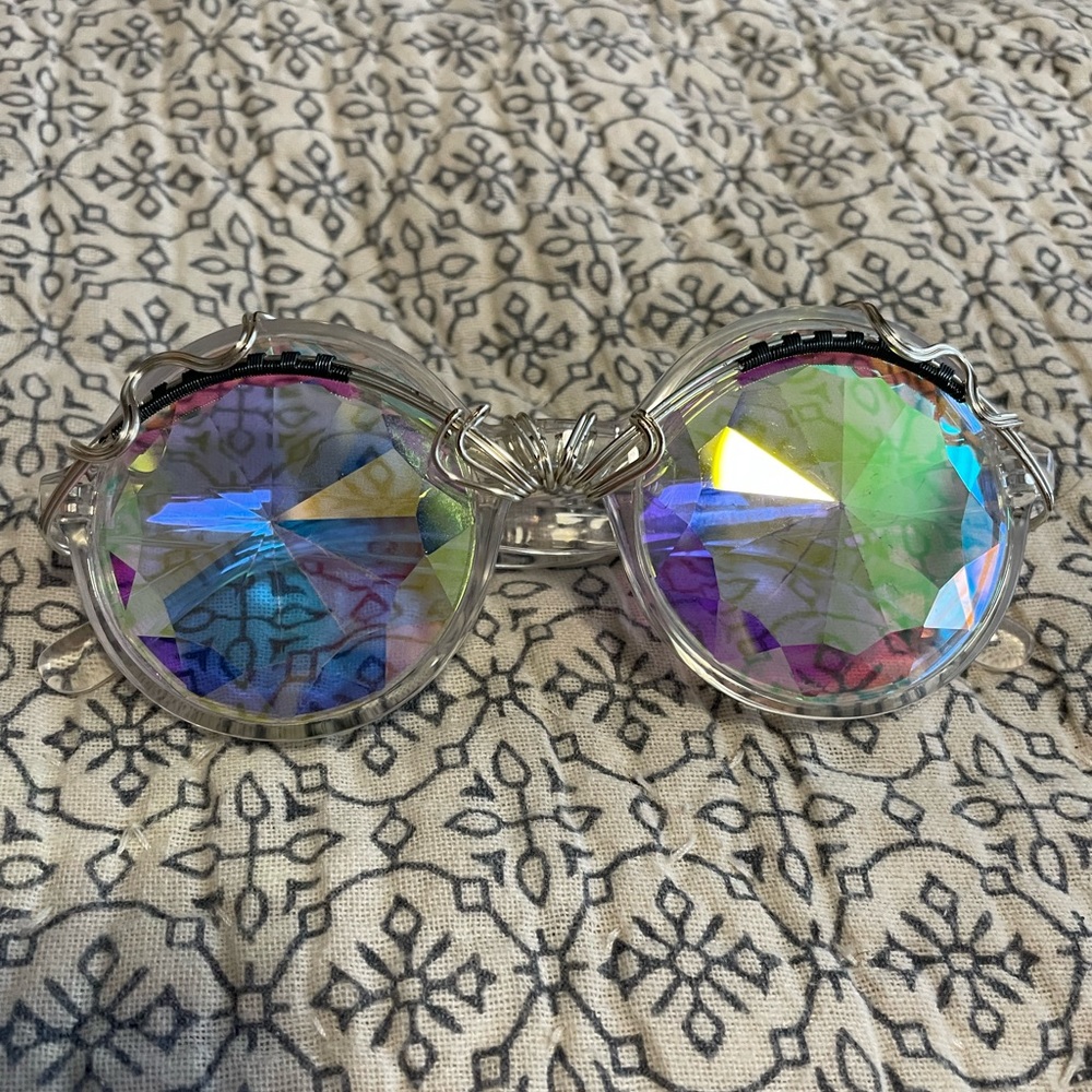 Kaleidoscope rave glasses